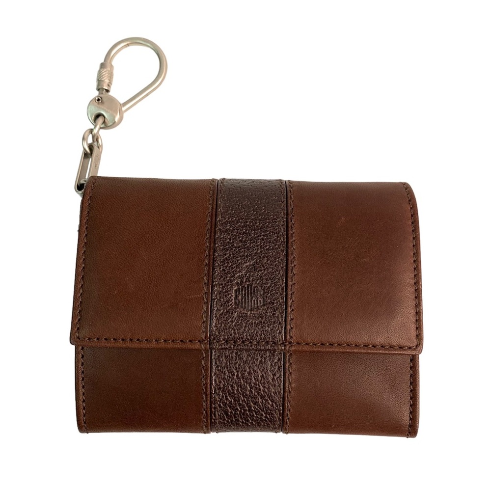 Mark Cross Leather Card Holder Wallet Brown EUC